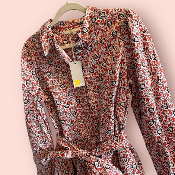 NWT Boden Mini Shift Shirt Dress Paisley Terrace - Picture 4 of 9